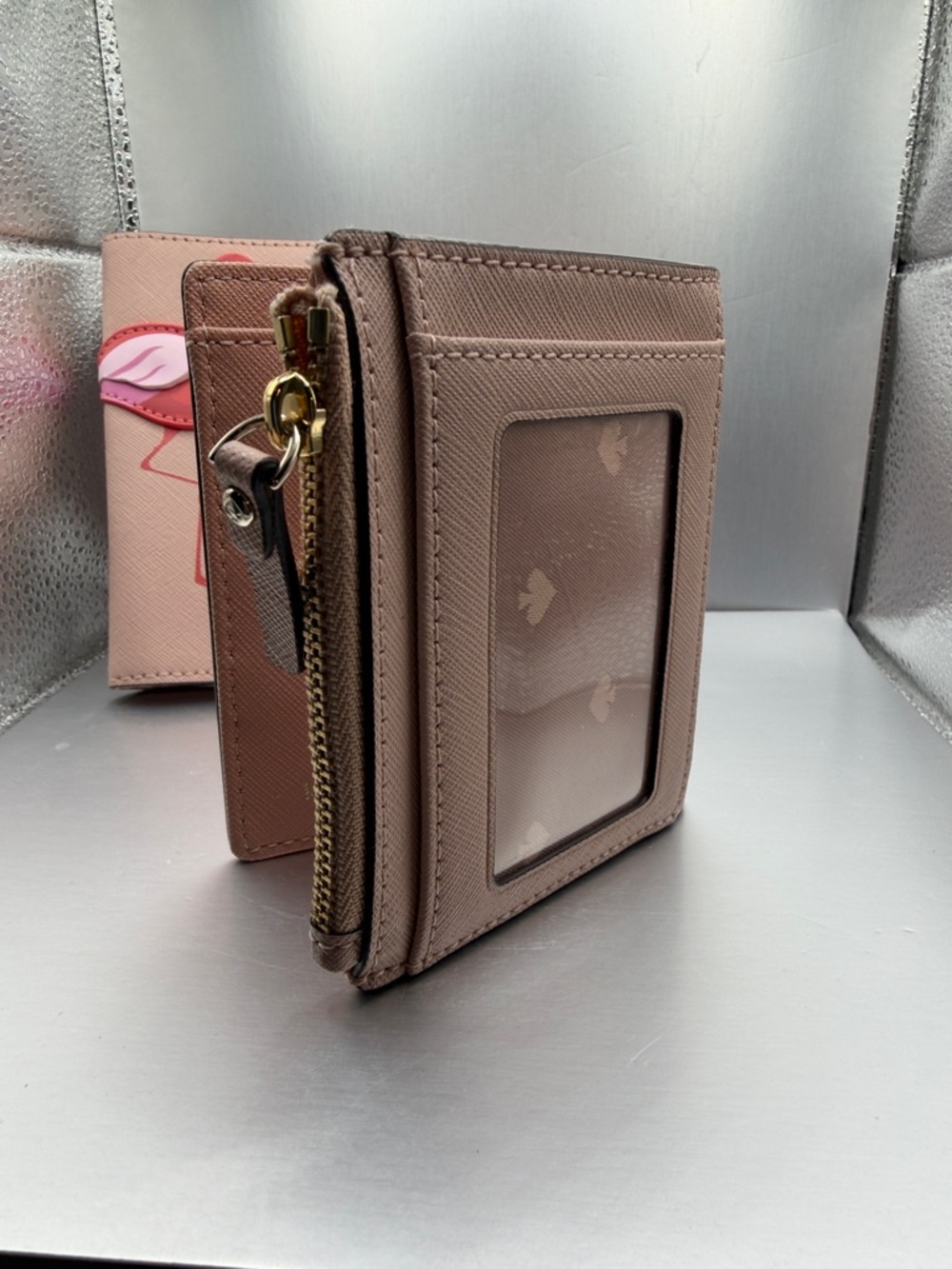 Kate Spade lot of two. Passport holder (new) and bifold wallet (like new) - Picture 4 of 11